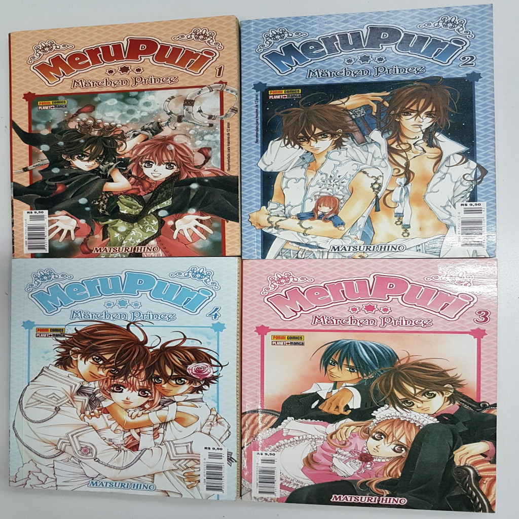 MeruPuri Mangá com 4 Volumes autor Matsuri Hino | Shopee Brasil