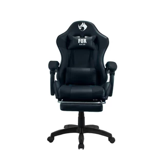 Cadeira Gamer Fox Racer Zerda com Apoio de Pés Preta - W20