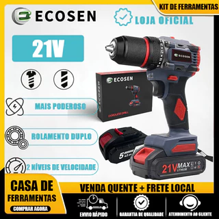 Furadeira Com Chave De Fenda Sem Escovas21v - 2 Baterias