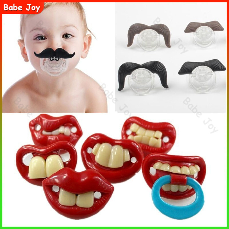 Baby Pacifier Silicone Pacifie Chupeta Engraçada Ortodôntico Dente