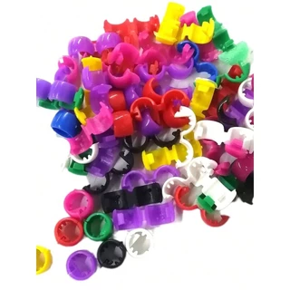 Kit 120/240/480 peca de tererê de cabelo trança aneis Plástico colorido infantil e adulto