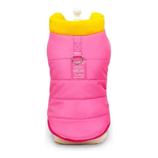 Roupa Roupinha para cachorro Colete Jaqueta Colors com local para colocar a guia