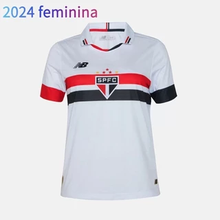 23-24 São Paulo Team Shirt Home/Away Camisa de Futebol Feminino/Tricô