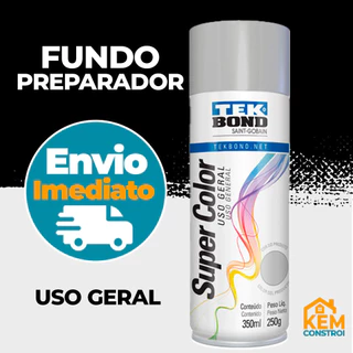 Tinta Spray Uso Geral 350ML Fundo Preparador TekBond