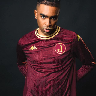 Camisa Kappa Juventus da Mooca I 2024 Centenário Grená Manga Longa