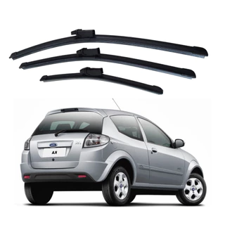 Palheta Limpador Parabrisa Dianteira + Traseiro Ford Ka 2011 2012 2013