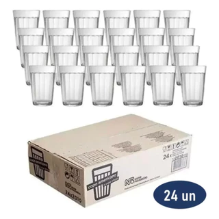 Copo Americano Lagoinha de Vidro 190 ml 6/12/24 Nadir Cerveja Café para Bar Restaurante Lanchonete