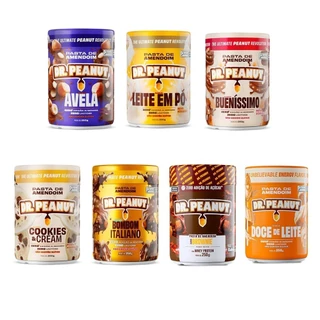 Kit 7 Mini Pasta De Amendoim 250g Todos Sabores - Dr. Peanut