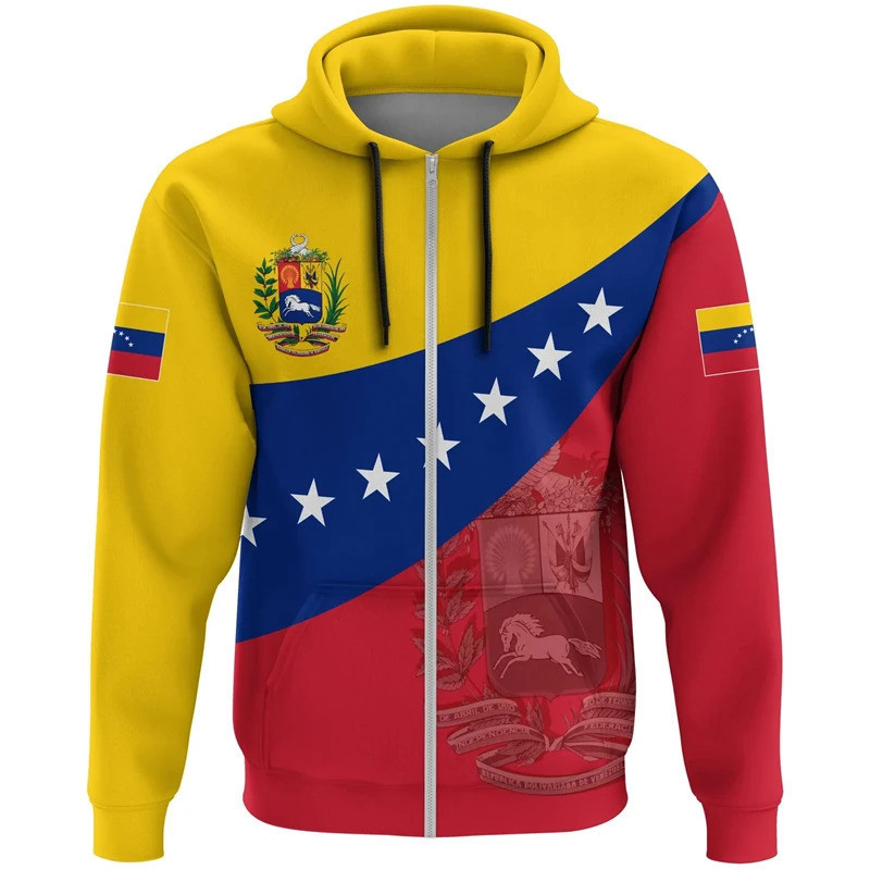 Mapa Da Bandeira Espanhola Camisetas Gráficas Masculinas Nacional Emblema Zipper Hooded Casual Men Sports Pullovers Boy Clothes