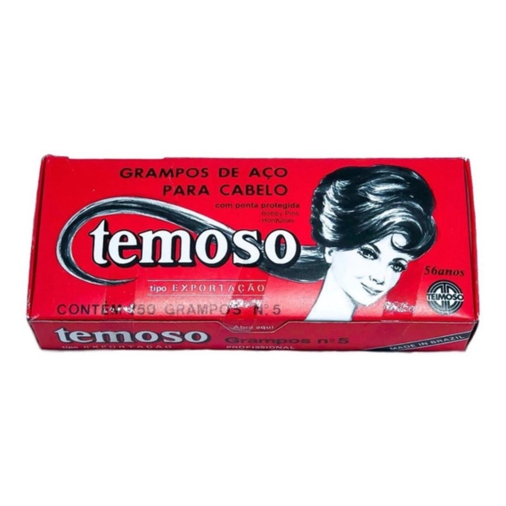 Caixa c/ 750 Grampos Pretos Para Cabelos Nº5 -Temoso-teimoso | Shopee ...