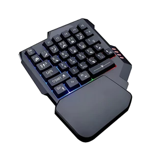 Mini Teclado Gamer Uma Mão Semi Mecânico Jogos USB para jogos mobilador
