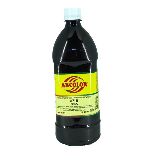 Corante Líquido Azul Alimentício Arcolor 960ml
