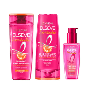 KIT SH + COND + SÉRUM LISO DOS SONHOS