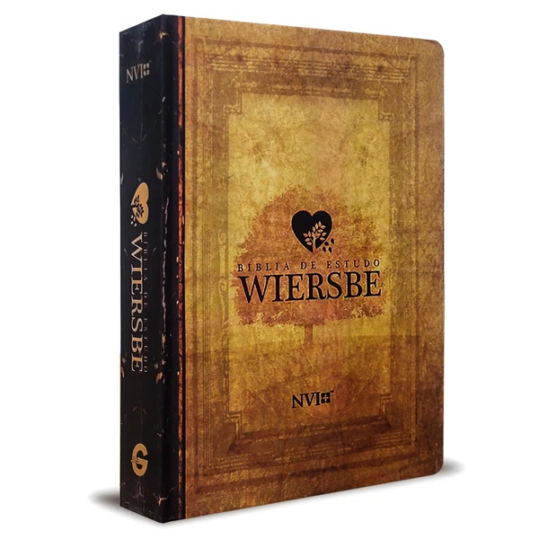 BÍBLIA DE ESTUDO WIERSBE | CAPA DURA DOURADA | NVI | COM ÍNDICE ...