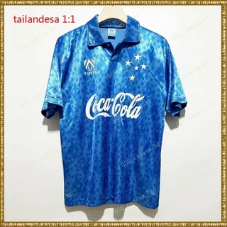 Camisa De Futebol Retro Alta Qualidade 1993/94 Cruzeiro home Camisa de manga curta masculina