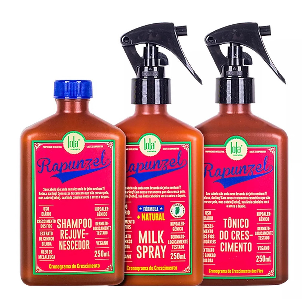 Lola Rapunzel Kit Tônico + Sh + Milk Spray 250ml