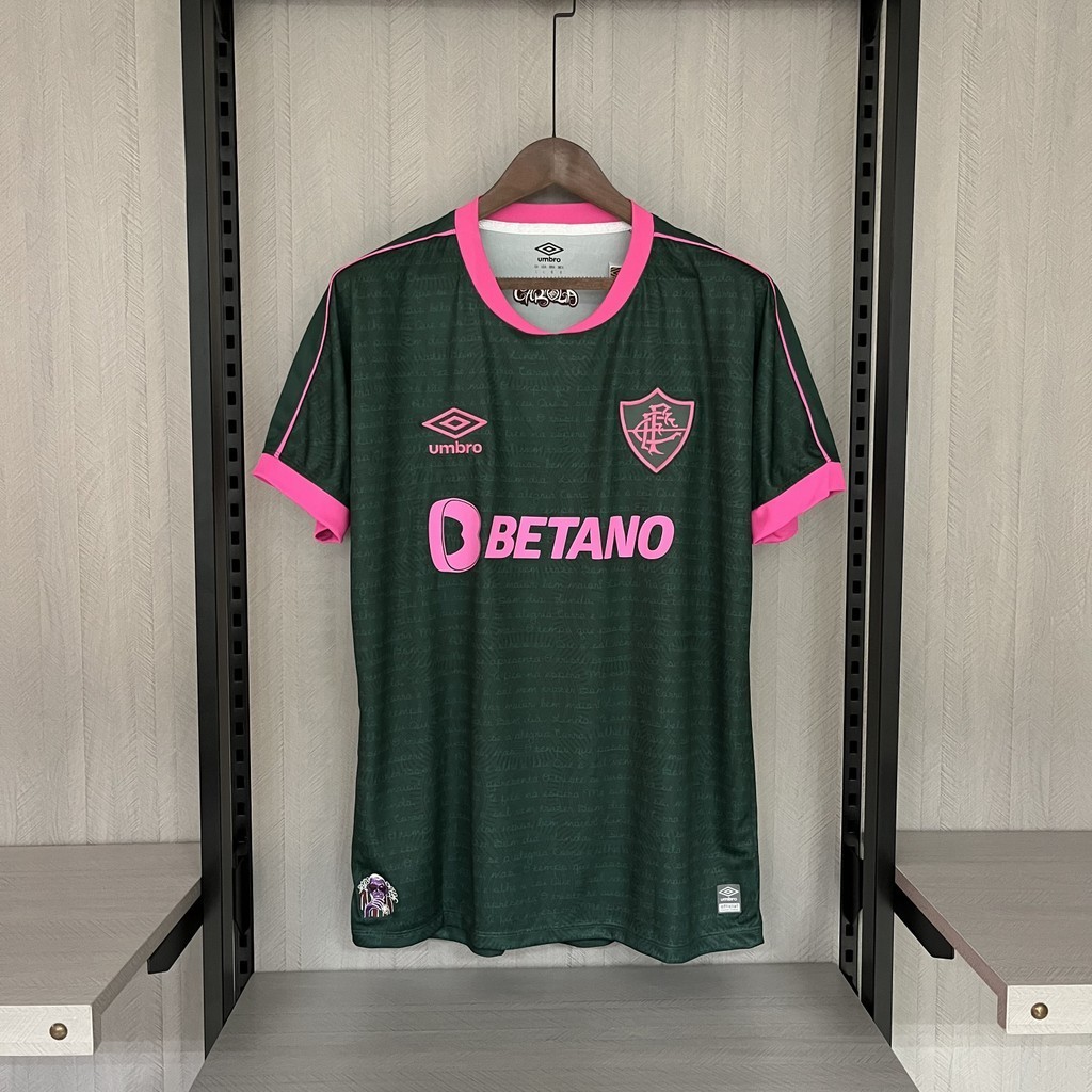 Camiseta De Futebol De Alta Qualidade Verde Fluminense 2023-2024 2nd Away