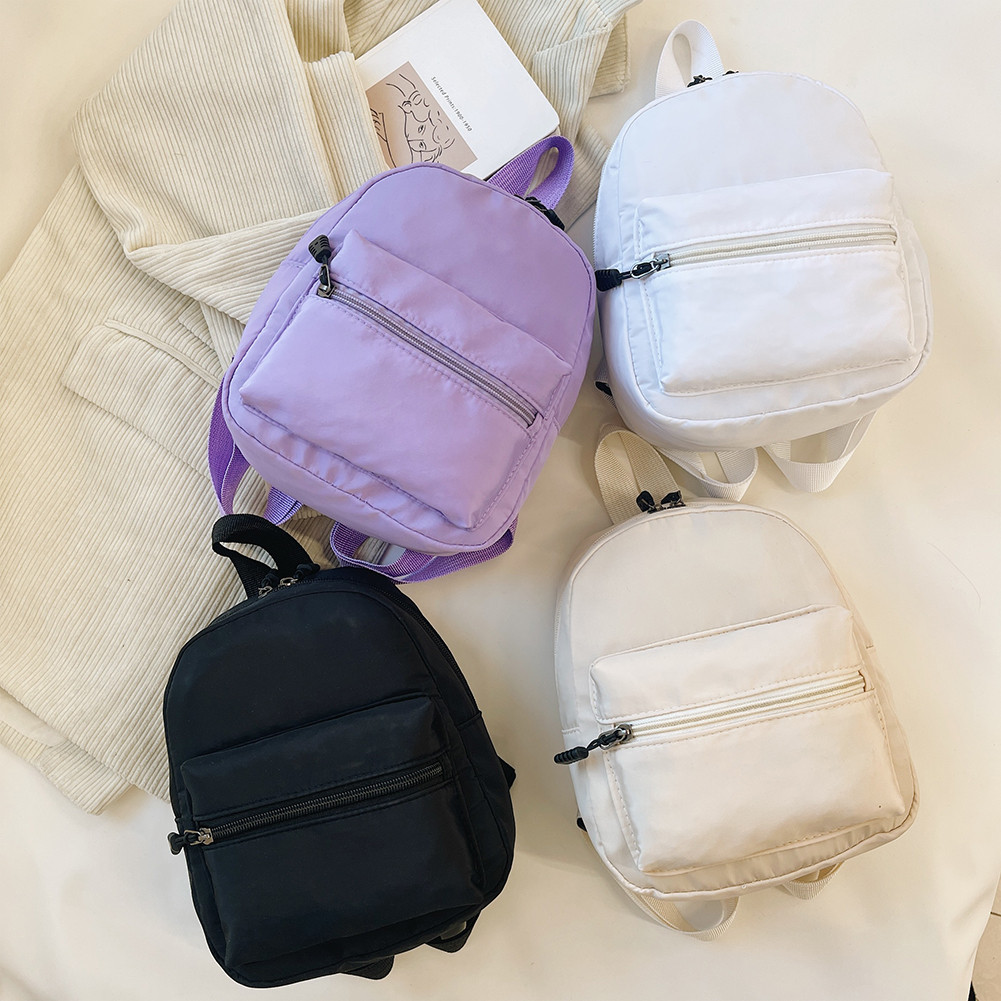 Mochila De Nylon Preppy Mini Bolsas Escolares Para Meninas Fofa Mulheres De Viagem Pequena À Prova D'água