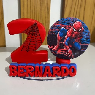 Vela de Biscuit Cenário Tamanho Grande Homem Aranha