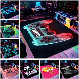 Controlador De Jogos Cyberpunk , console Para Meninos , Sala Esportiva , Quarto , Tapete De Estar , Área De Sofá Absorvente E Antiderrapante De Rastejamento , Personalizável-4