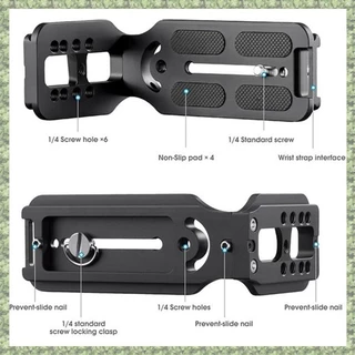 (P X C W) Câmera DSLR L Suporte Vertical Horizontal De Comutação Placa De Liberação Rápida Do Tripé Para O Estabilizador Canon Nikon