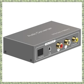 (Q X C W) 192Khz DAC Conversor De Áudio Toslink Optical Coaxial HDMI-Compatível ARC Para L/R 3,5mm Adaptador De Jack