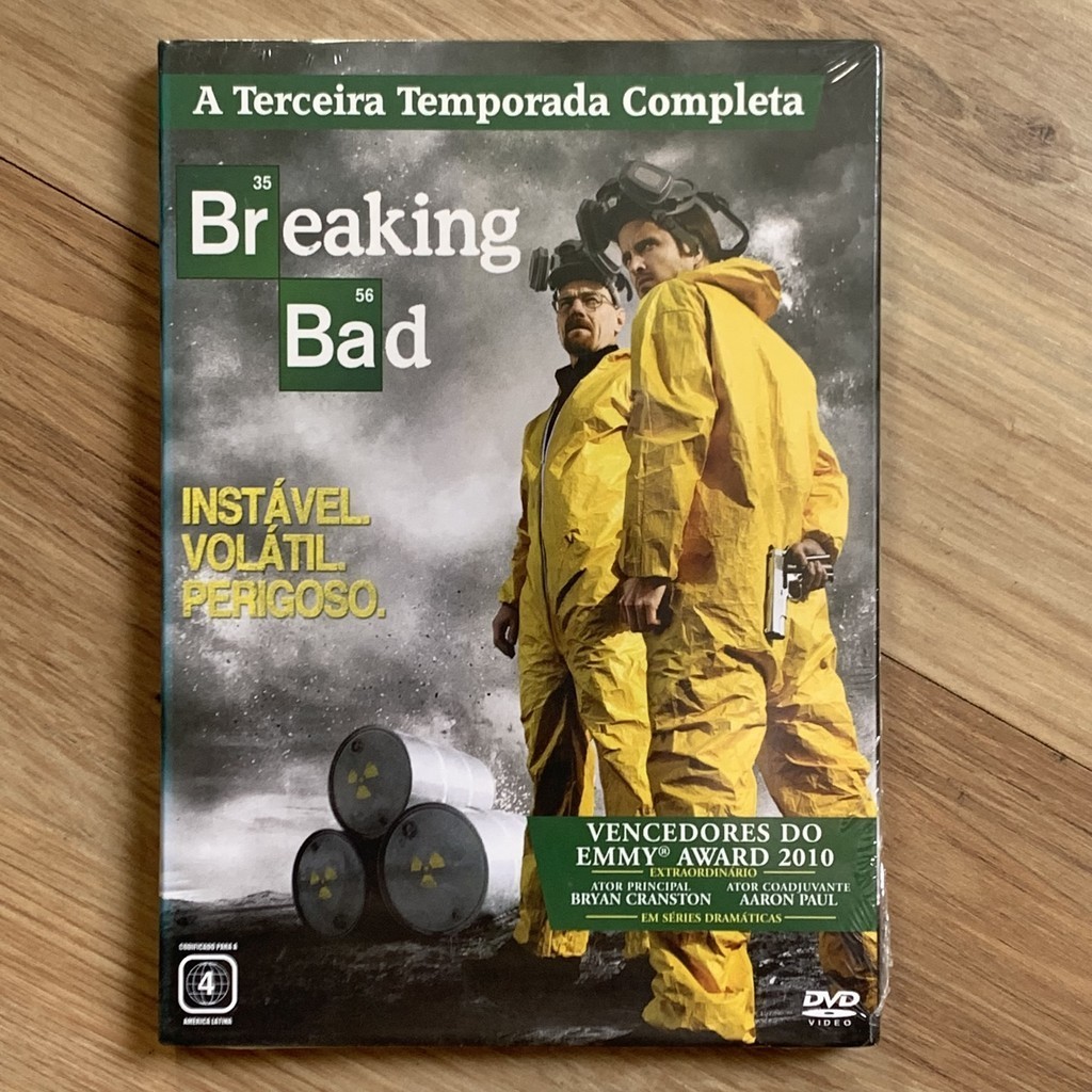 DVD BOX BREAKING BAD - TERCEIRA TEMPORADA (NOVO / ORIGINAL) | Shopee Brasil