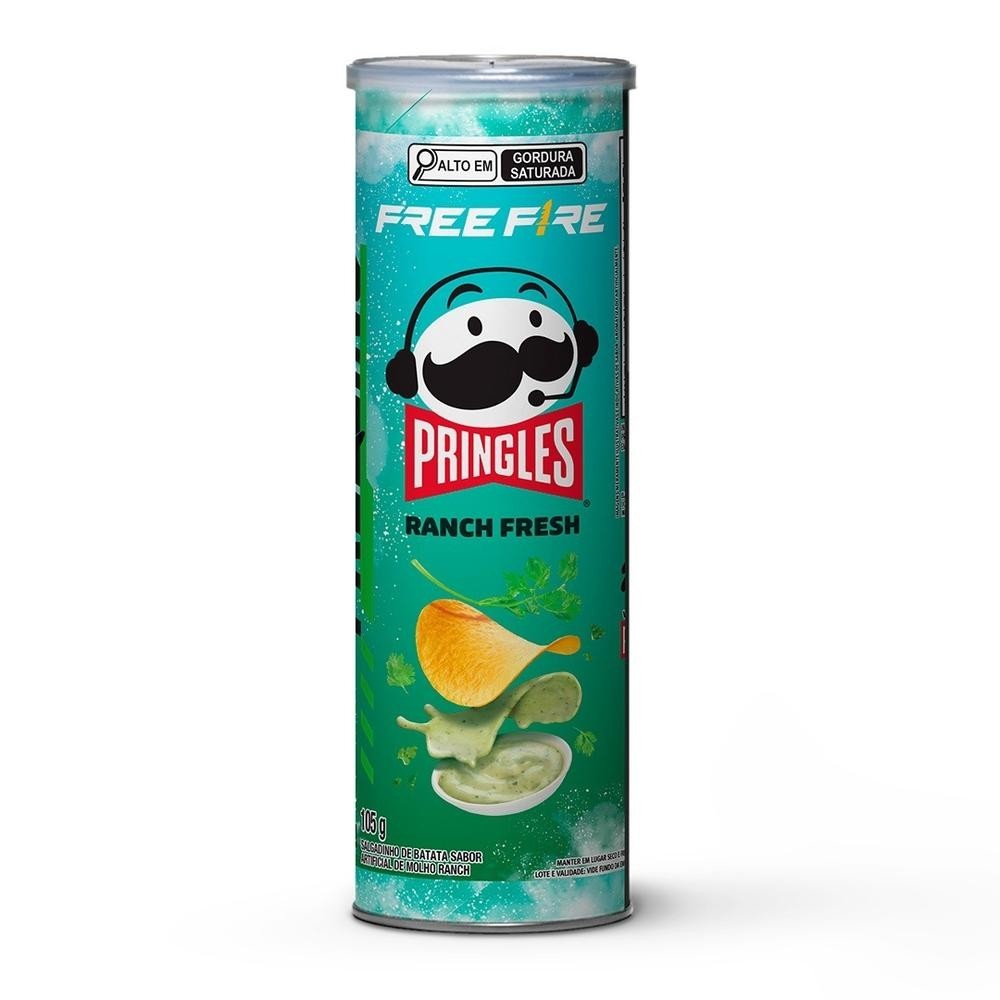 Salgadinho Batata Pringles® Free Fire Ranch Fresh 105g