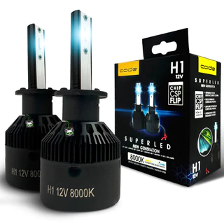 Par Lâmpada Super Led New Csp Flip 3200l 8000k Encaixe H1