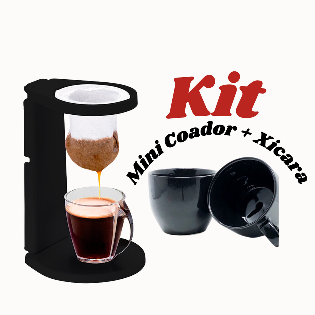 Mini Coador Café Expresso + Xicara 170ml | Shopee Brasil