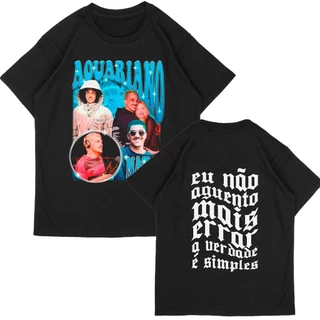 Camisa Chico Moedas Aquariano Nato Alta Qualidade 100% Algodão