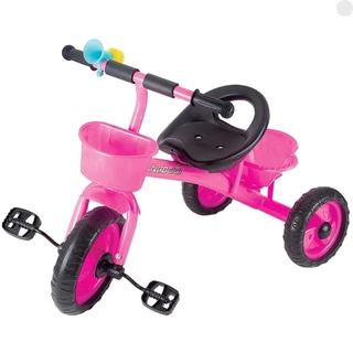 Triciclo Legal Infantil C/ Cestinha E Buzina Rosa 08105 - Braskit