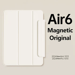 Estojo De Couro Para iPad Air 11 6th 2024 Pro 11 5th 13 2024 7th 13 10th 10.9 5 4 Pro12.9 Mini 6 Capa Magnética Destacável