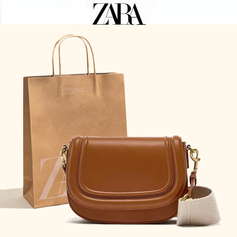 ZARA Saco De Sela Cruzado Feminino Para Axilas 2024 Nova Correia Larga De Embarque De Uma Peça Da Tendência