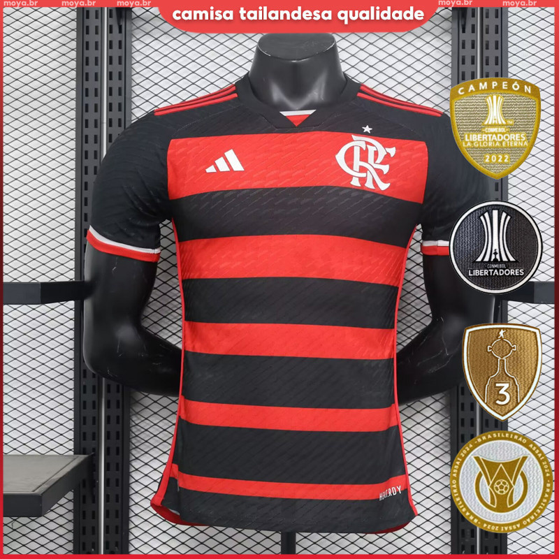 Novo 24/25 Flamengo Casa Camisa De Futebol Versão Dos Homens Camisa