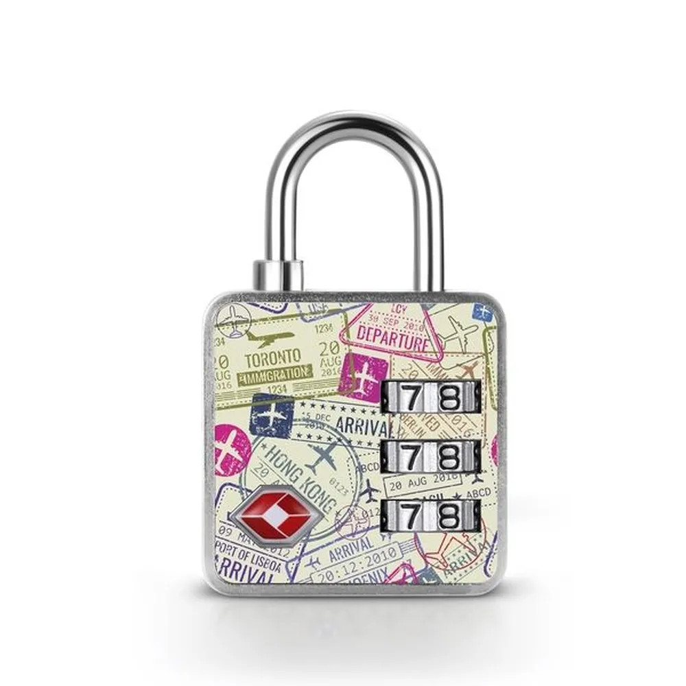 Cadeado Segredo Passaporte 35mm TSA 3 Dígitos Papaiz