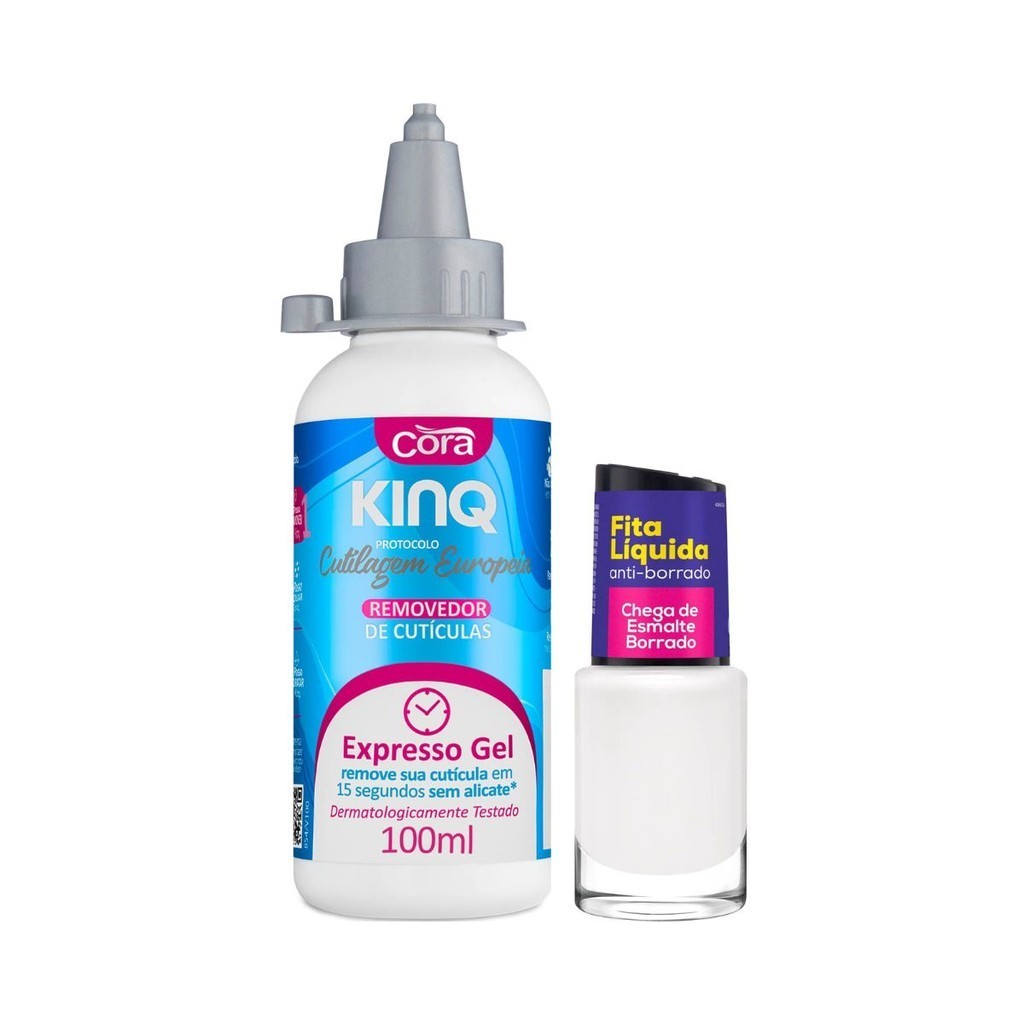 Removedor de Cutículas Kinq Gel e Fita Líquida Cora | Shopee Brasil
