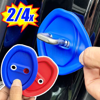 1/2/4Pcs Almofada Da Fechadura Porta Do Carro-Anti-Colisão Tampão Amortecedor De Choque E-Universal , Espessado , Auto-Adesivo-Silencioso À Prova De Som-Tapete De Proteção