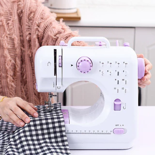 Mini Máquina De Costura Multifuncional Doméstica Composta de 12 Pontos