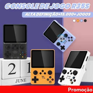 Console Portátil R35S Retro - Tela IPS 3,5", 64GB com 15000 Jogos, Linux - Ideal para Fãs de Clássicos em Oferta na Shopee