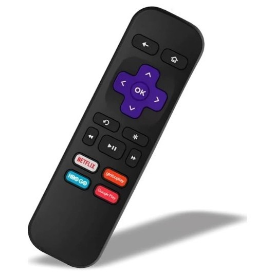 Controle Remoto TV ROKU EXPRESS Teclas Netflix HBOGO Globoplay Google ...