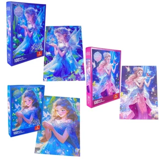 Quebra Cabeça Princesas Com Glitter 100 Peças - Castela