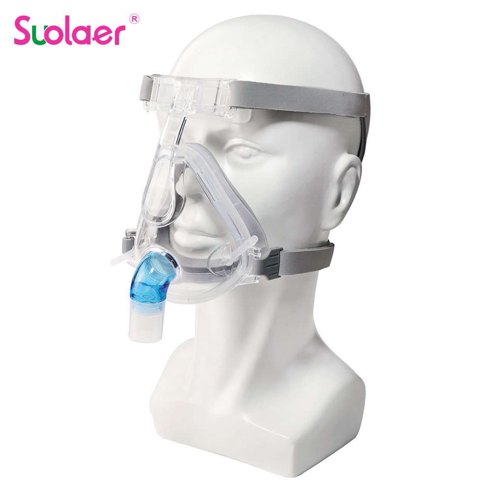 Máscara Facial Completa CPAP Ajustável Com Faixa De Cabeça Respirador ...