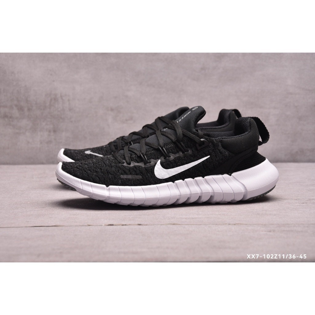 RN 5.0 2 ° Flyknit Free Tênis de Corrida 2018 Caminhadas das Mulheres Respiráveis dos homens Casual Preto e Branco BL91