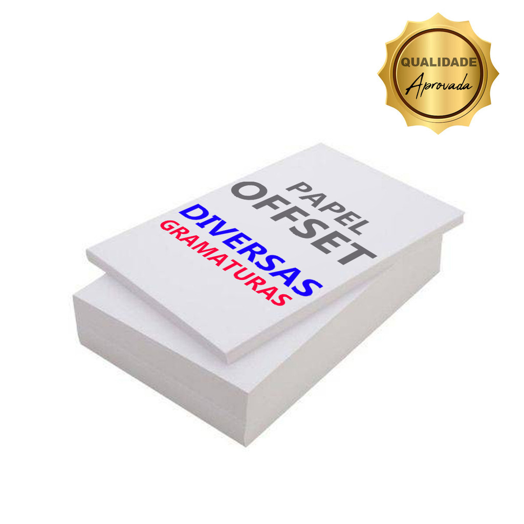 Papel Offset Sulfite Branco Qualidade Premium A4 (DIVERSAS GRAMATURAS ...