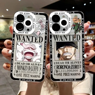 Capa Anime Uma Peça Luffy Para iPhone 15 14 13 12 11 Pro Max XR X XS 7 8 14 15 Plus SE 2020 12 13 Mini Transparente De Silicone Macio