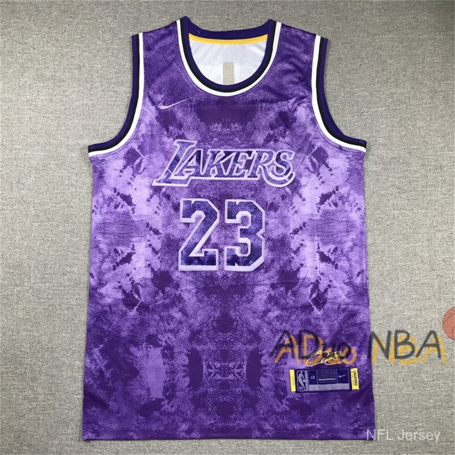 Bordado camisa los angeles lakers 23 lebron james 2023 glory edition