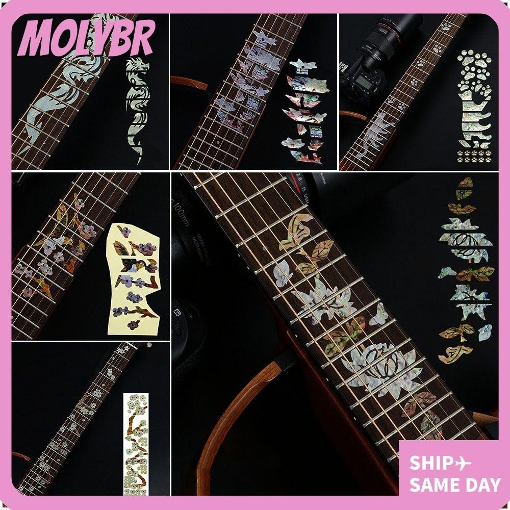 Adesivo MOLYBR Fretboard Lindo Peças De Guitarra Elétrica Decalques ...