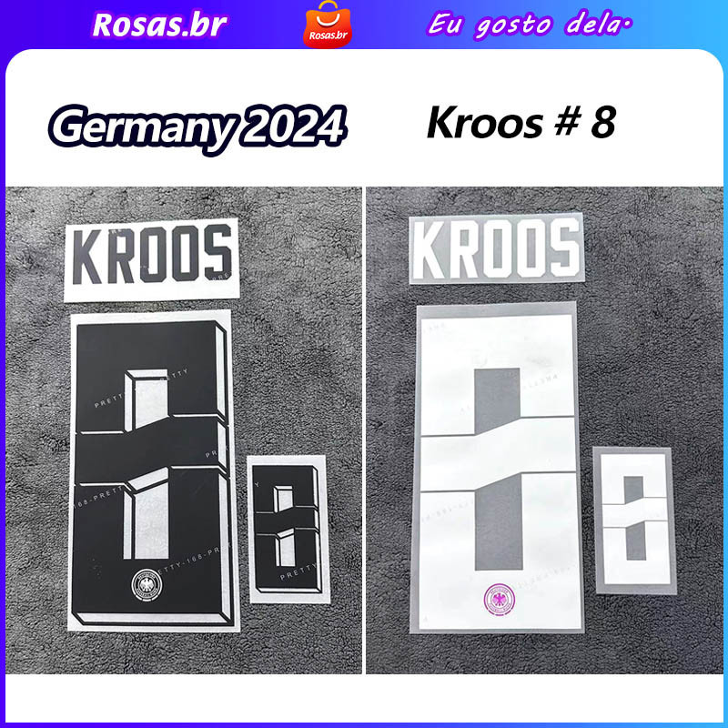 Kroos #8 [Números] Alemanha 2024 Jersey Números