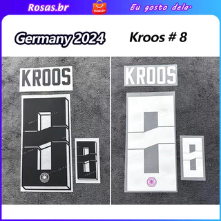 Kroos #8 [Números] Alemanha 2024 Jersey Números